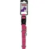 Collier réglable pour chien Zolux Mac Leather Rose 15 mm 435171FUS
