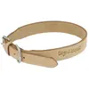 Collier pour chien en cuir naturel Diego & Louna Beige 40 cm 409210040