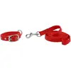 Collier et laisse pour chien Riding World Oscar Rouge 30 cm 409057330