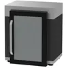 Meuble de cuisine d'extérieur Duo pour frigo 80 x 55 cm noir Le Marquier