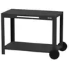 Table desserte 110 XL acier noir Le Marquier