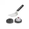 Le Marquier - Kit de nettoyage pour plancha (1 spatule + Boules inox)