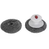 Boules de laine inox avec poignée - LE MARQUIER - lot de 2