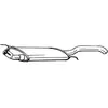 Bosal Silencieux arrière PRIX CANON, par ex. pour VW