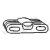 BOSAL silentbloc de suspension d'échappement pour OPEL: Kadett & VAUXHALL: Astra (Ref: 255-859)