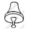 Support caoutchouc, échappement BOSAL 255-019