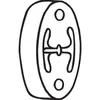 BOSAL silentbloc de suspension d'échappement pour VOLVO: S70, V70, XC 90, 850 (Ref: 255-056)