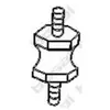 Support caoutchouc, échappement BOSAL 255-632