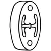 Support caoutchouc, échappement BOSAL 255-163