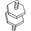Support caoutchouc, échappement BOSAL 255-453