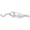 Bosal Silencieux arrière PRIX CANON, par ex. pour VW, Skoda, Seat