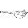 Bosal Silencieux central PRIX CANON, par ex. pour Mercedes-Benz
