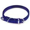 Coll cuir 10-31cm bleu