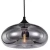 Suspension ronde Bronks en verre gris E27 .28 x H.98 cm Lussiol
