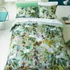 Designers Guild Housse de couette imprimée en percale de coton, Maple Tree Celadon
