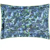Taie d'oreiller en percale de coton bleu 65x65