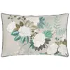Taie d'oreiller imprimée en satin de coton vert 65x65