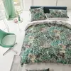 Designers Guild Housse de couette imprimée en satin de coton Madhya