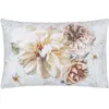 Taie d'oreiller imprimée en percale de coton PAHARI TUBEROSE Gris