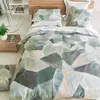 Housse de Couette imprimée en Percale de Coton, Geo Moderne Pewter, 14...