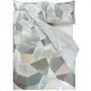 Housse de Couette imprimée en Percale de Coton, Geo Moderne Pewter, 24...