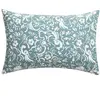 Taie d'oreiller en percale de coton bleu 65x65cm