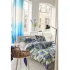Designers Guild Housse de couette imprimée en percale de coton, ROSE DE DAMAS-Bleu indigo
