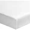 Essix - Drap Housse Royal Line Percale de Coton Blanc 120 x 190 cm