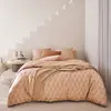 Essix Parure de lit en percale de coton beige 260x240