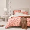 Essix Parure de lit en percale de coton rose 140x200