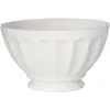 Bol à côtes 13 cm (lot de 2) - Porcelaine Girard - Blanc - Porcelaine