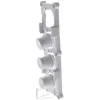 Listo , bouton lave-linge poussoir blanc (ensemble de 3 sur support) kuda