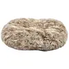 Couchage - Bobby Coussin Oval poilu Gris - 73 x 58 x 8 cm