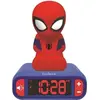 Réveil avec veilleuse en 3d design spiderman et effets sonores Lexibook 13,5x9x18,2
