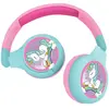 Lexibook Casque 2 en 1 Licorne Bluetooth et Filaire avec limitation de son