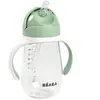 Béaba BEABA, Biberon/Tasse d'apprentissage /Tasse paille 300 ml, Vert sauge