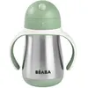 Béaba - Tasse paille en inox - 250 ml Sauge taille unique