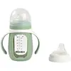 Béaba Beaba Biberon D'apprentissage En Verre 2 En 1 - 210 Ml - Vert Sauge - Beaba