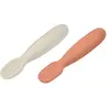 Béaba Lot De 2 Pré-cuillères D’apprentissage Beaba En Terracotta + Velvet Grey