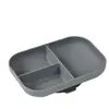 BEABA Béaba - Assiette compartimentée en silicone Gris anthracite taille unique