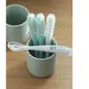 Béaba - Cuillères 1er âge soft en silicone - Set de 4 Sauge taille unique