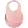 BEABA Bavoir Silicone Récupérateur Réglable Rose