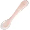 Cuillère d'apprentissage - BEABA - Béaba Repas - Silicone - Rose - 2ème Âge