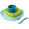 Béaba Coffret Repas Silicone 4 pièces Bleu