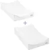 BEABA, Matelas à langer Sofalange + Drap housse éponge non imperméable, blanc