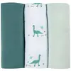 Lot de 3 Langes en Coton Jurassique - Béaba