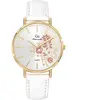 Go Mademoiselle Montre Femme Go Mademoiselle Fleurs - 699575 Bracelet  Doré