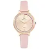 Go Mademoiselle Montre pour femme 699496 avec bracelet en cuir rose