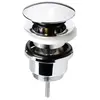 Nicoll 92554 Bonde lavabo Laiton Design l32um 0501172, Argent