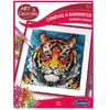 Kit créatif SentoSphère Art et créations Canevas à diamanter Tigre